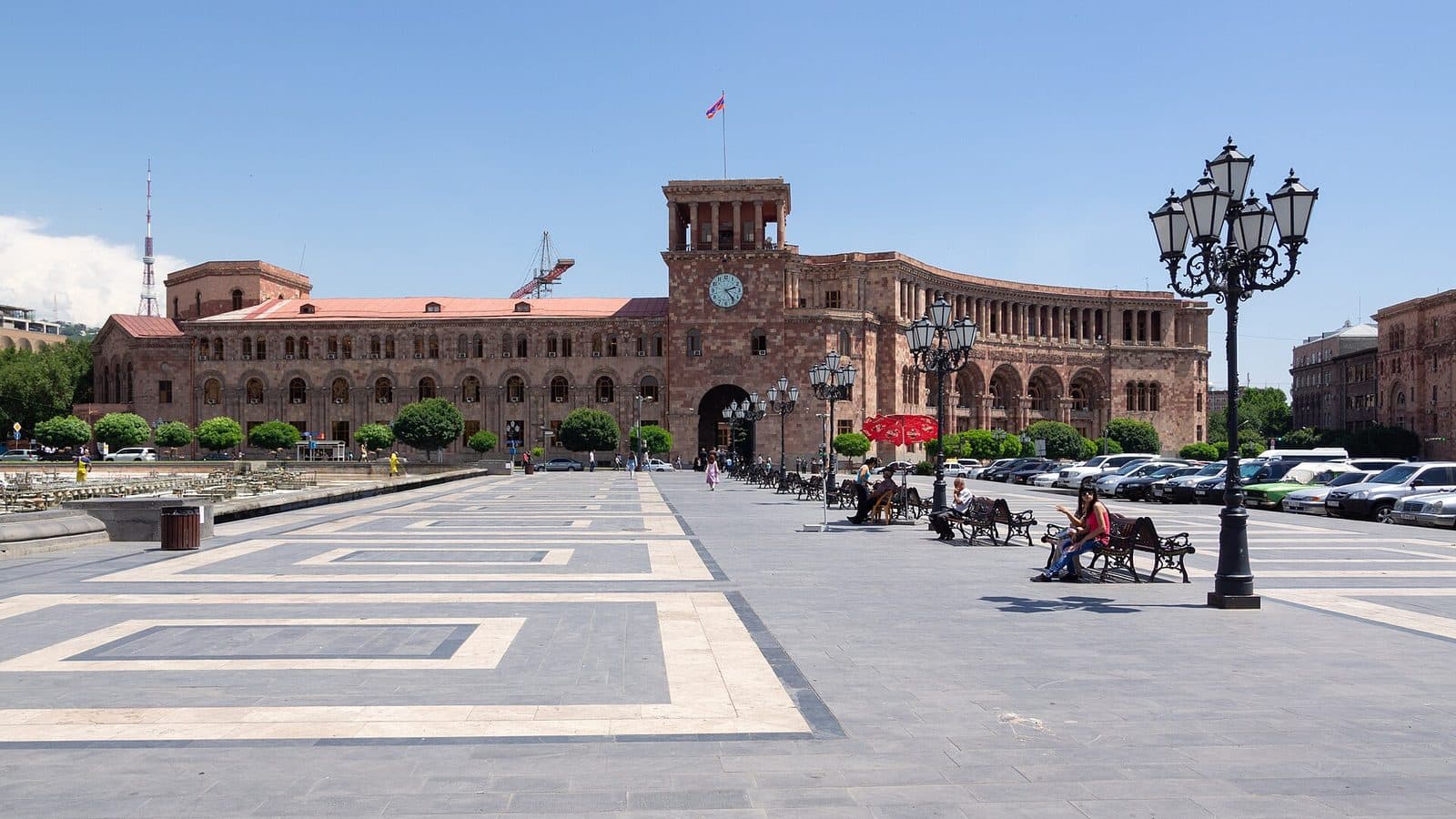 Government House at Republic Square in Yerevan, Armenia